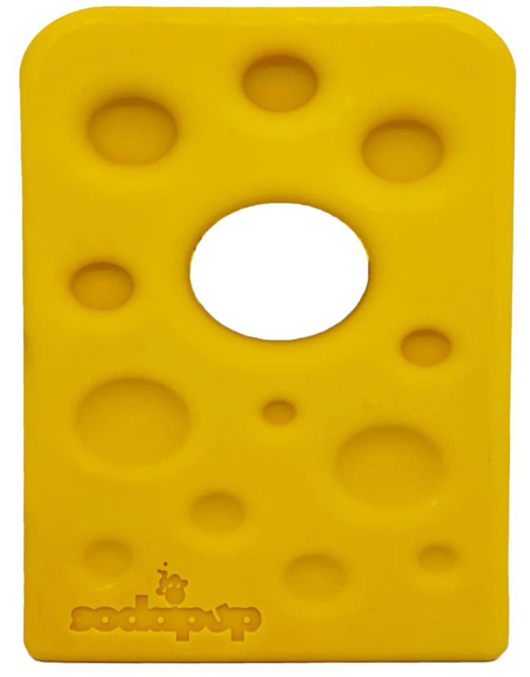 Swiss Cheese Wedge Chew Toy