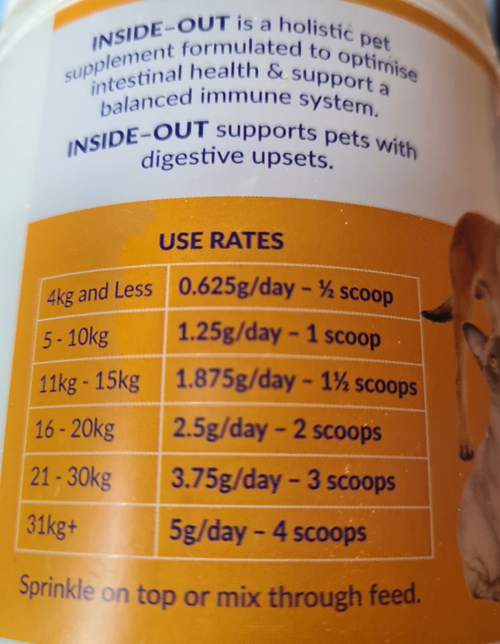Inside-Out Gut Supplement -- PAST Best Before Date
